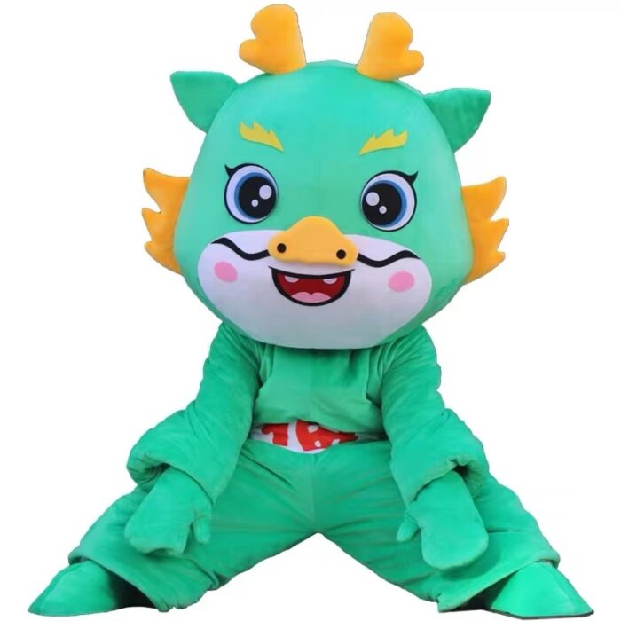 Hot selling 2024 year Chinese new year Mascot stuffed animal dragon mascot costume for adult dragon-Wenlan