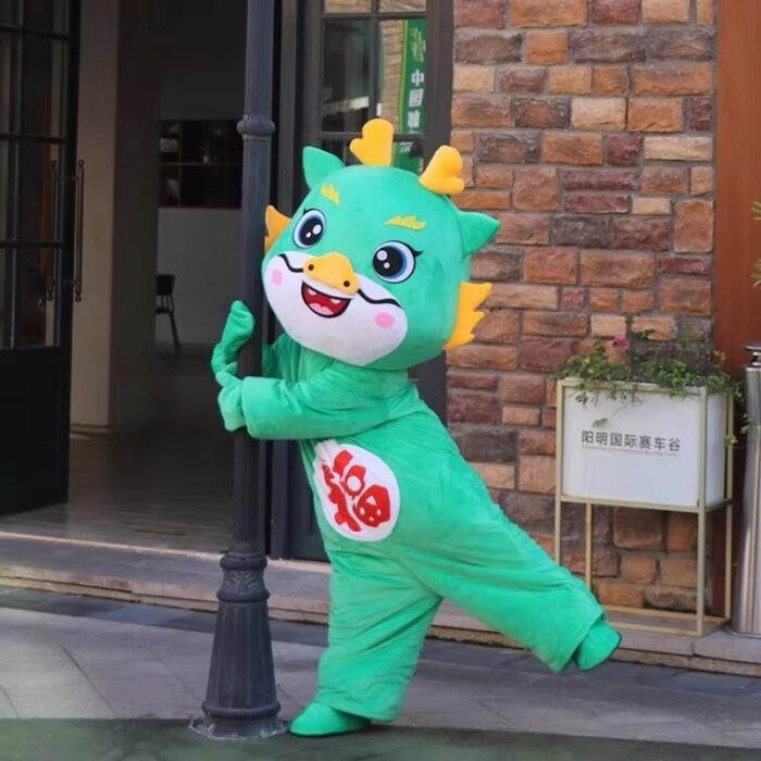 Hot selling 2024 year Chinese new year Mascot stuffed animal dragon mascot costume for adult dragon-Wenlan - Image 5