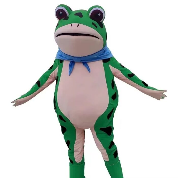 Hot whole net frog mascot costume can walk free performance doll suit used for advertising activities frog-Wenlan - Image 6