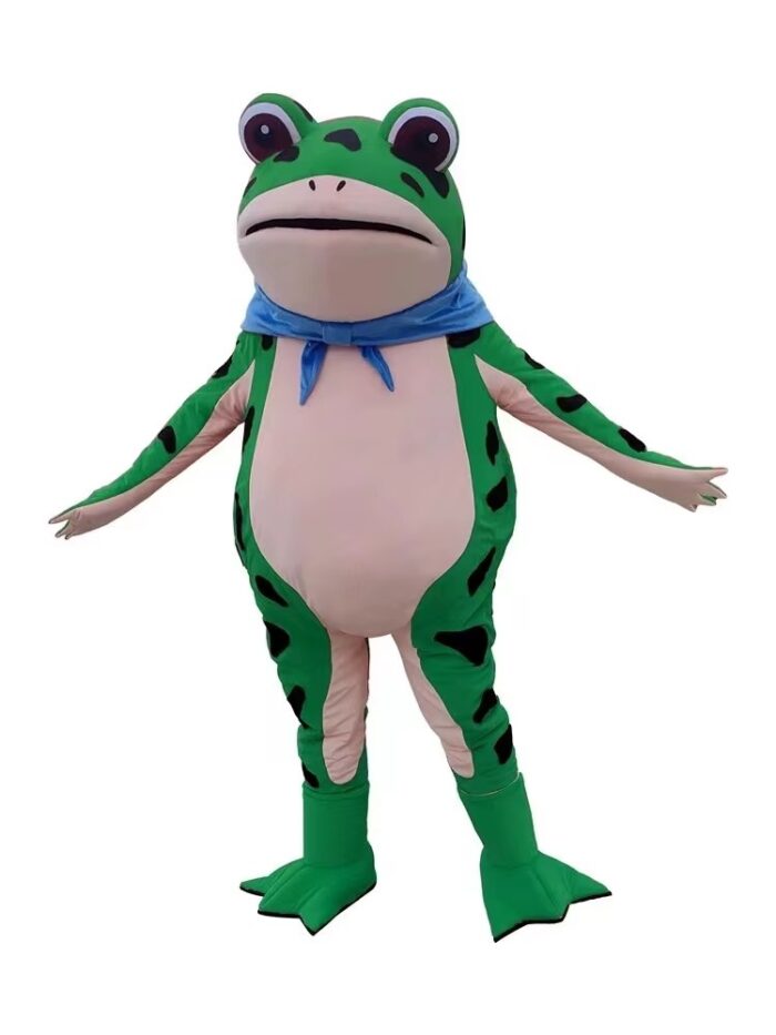 Hot whole net frog mascot costume can walk free performance doll suit used for advertising activities frog-Wenlan