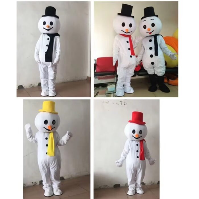 Christmas snowman costume Christmas tree props Santa Claus mascot custom adult headgear-Wenlan - Image 2