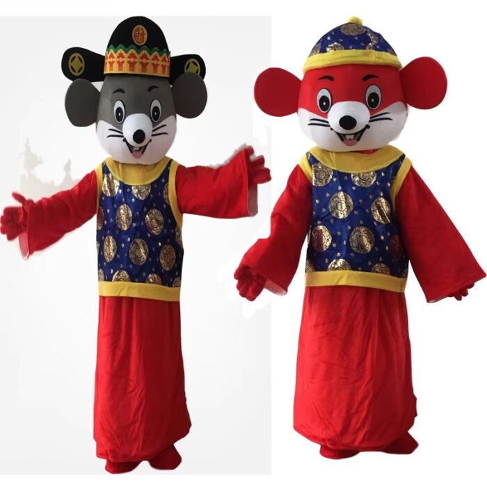 Zodiac Rat Cartoon Doll Adults unisex  Costume Zodiac Tiger Doll Costume Annual Meeting Mascot Supplies  performance costume-Wenlan - Image 5