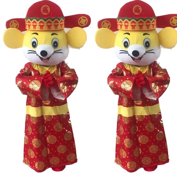 Zodiac Rat Cartoon Doll Adults unisex  Costume Zodiac Tiger Doll Costume Annual Meeting Mascot Supplies  performance costume-Wenlan - Image 4