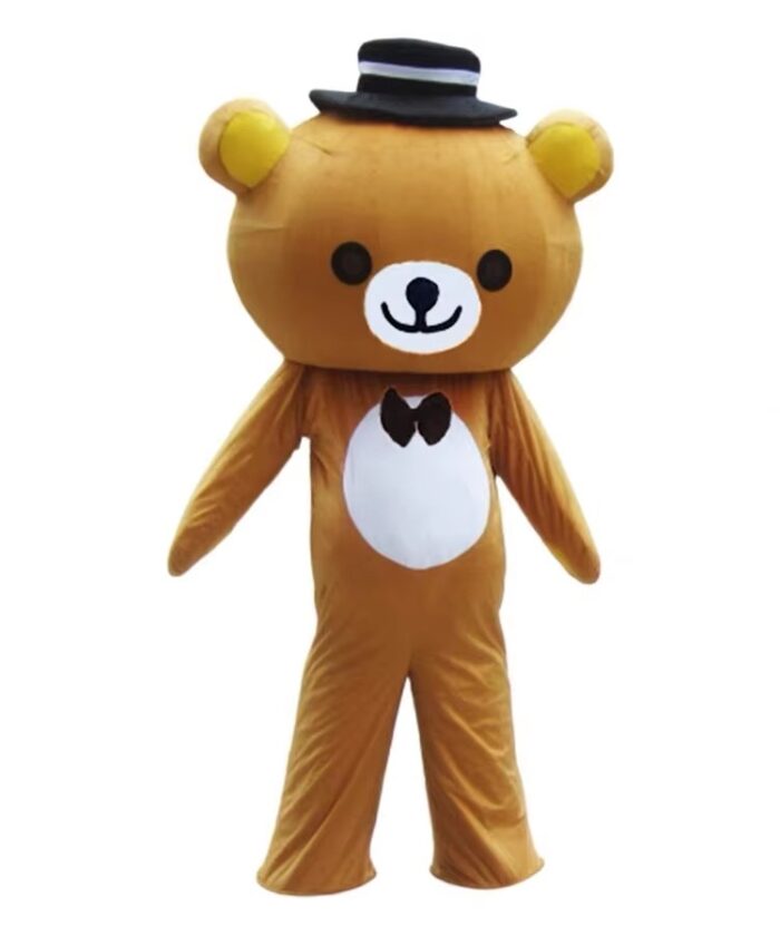 Internet celebrity bear doll costume big head bear cute walking cartoon cos head cover bear doll clothes props-Wenlan - Image 6