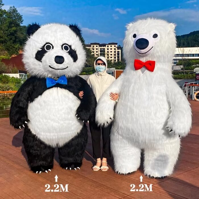 Funtoys Teddy Bear Inflatable Costume Gonflable Cosplay Costume Mascotte Animal Mascote For Adult-Wenlan