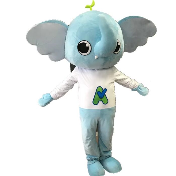 Elephant cartoon costume puppet doll costume cartoon doll man wearing cartoon costume-Wenlan