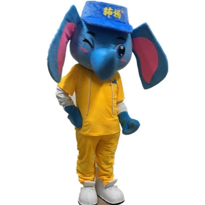 Elephant cartoon costume puppet doll costume cartoon doll man wearing cartoon costume-Wenlan - Image 2